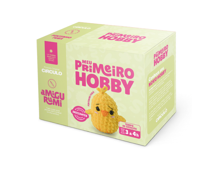 Kit Amigurumi Meu Primeiro Hobby - Pintinho Fubá